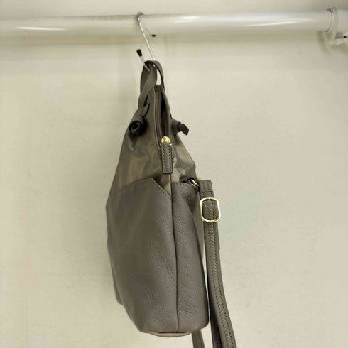 ペレボルサ PELLE BORSA エコバック付 レザーナイロンジャガード トートバッグ レディース