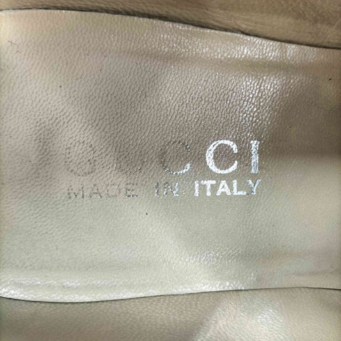 グッチ GUCCI パテントレザー ホースビットローファー レディース 35 1/2