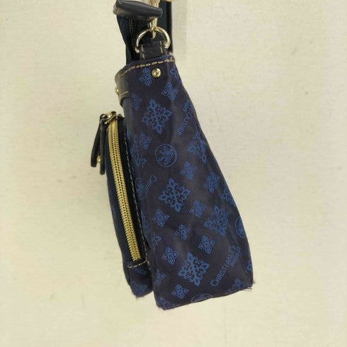 クリスチャンオリビエ CHRISTIAN OLIVIER ロゴ刺繍 スタッズ ショルダーバッグ レディース