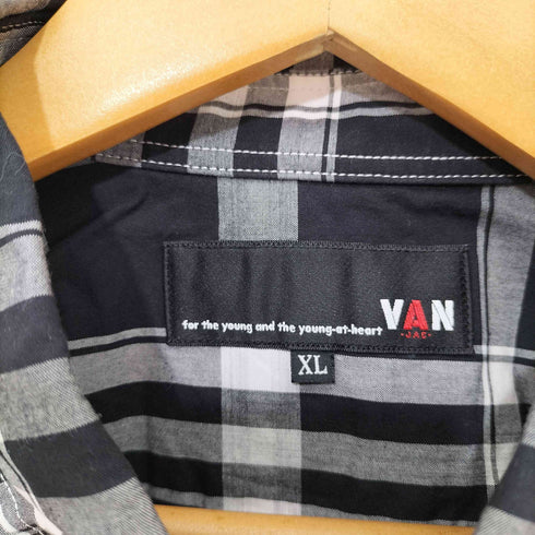 ヴァンヂャケット VAN JAC コットン100 チェック ボタンダウン L/S シャツ メンズ JPN:XL