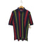 トミーヒルフィガー TOMMY HILFIGER 90s-00s ストライプ 鹿の子ポロシャツ メンズ JPN:L