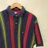 トミーヒルフィガー TOMMY HILFIGER 90s-00s ストライプ 鹿の子ポロシャツ メンズ JPN:L