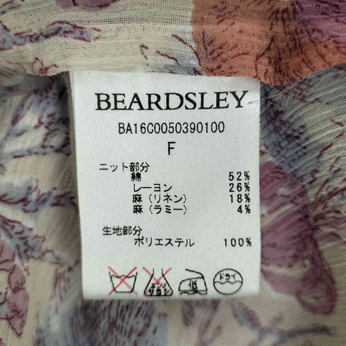 ビアズリー BEARDSLEY プリントカーデ レディース FREE
