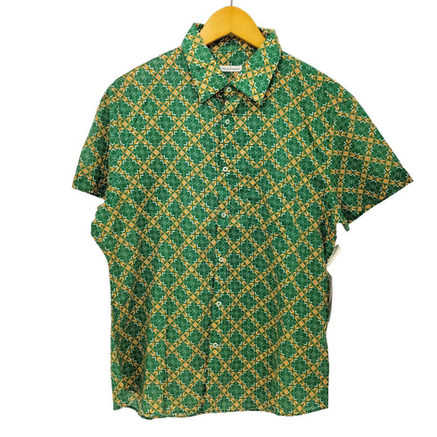 ROBERT FRIEDMAN イタリア製 コットン100 幾何学柄 S/S シャツ メンズ import:XL