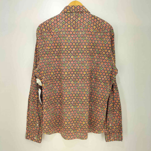 ROBERT FRIEDMAN イタリア製 コットン100 幾何学柄 L/S シャツ メンズ import:XL