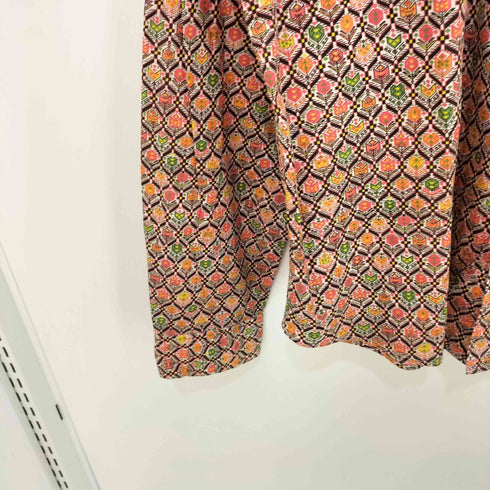 ROBERT FRIEDMAN イタリア製 コットン100 幾何学柄 L/S シャツ メンズ import:XL