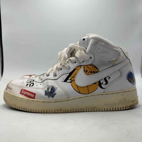 シュプリーム Supreme 17SS AIR FORCE 1 MID 07 NBA White エアフォース ミッド メンズ JPN:28.5