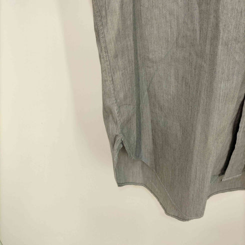 ヤーレ YALE コットン100 ストライプ マチ付 ボタンダウン S/S シャツ メンズ LL