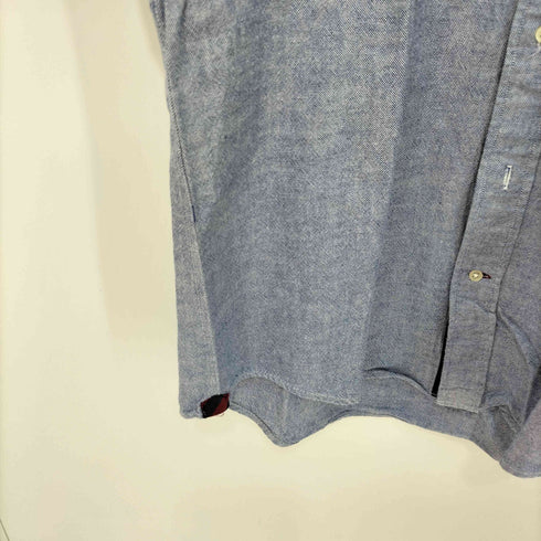 ジェイプレス J.PRESS RED LABEL ブルドッグ 刺繍 鹿の子 ピケ ボタンダウン S/S シャツ メンズ LL