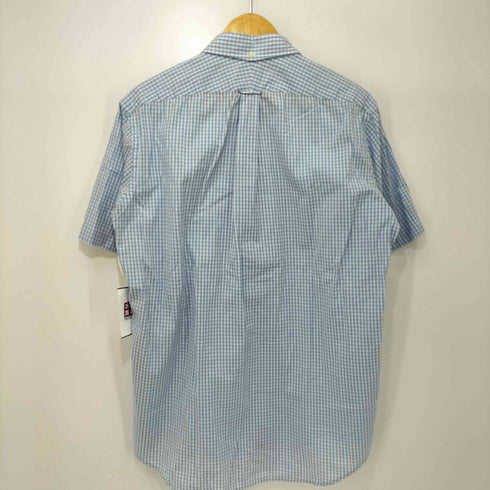 ジェイプレス J.PRESS RED LABEL ブルドッグ 刺繍 ギンガムチェック ボタンダウン S/S シャツ メンズ LL