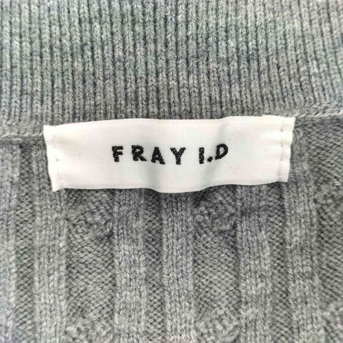 フレイアイディー FRAY I.D 25ss ポロカラーケーブルニットミニワンピース レディース