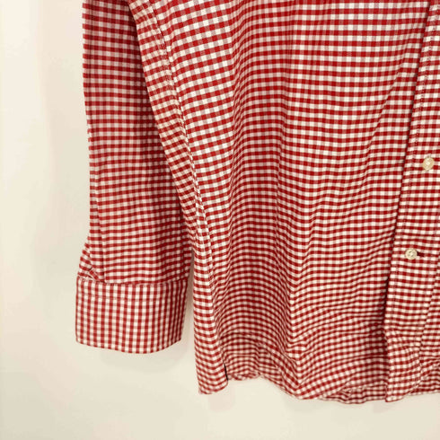 ジェイプレス J.PRESS RED LABEL ギンガムチェック ボタンダウン L/S シャツ メンズ LL