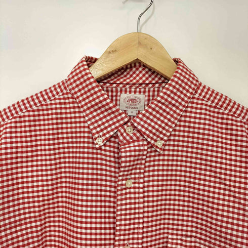 ジェイプレス J.PRESS RED LABEL ギンガムチェック ボタンダウン L/S シャツ メンズ LL