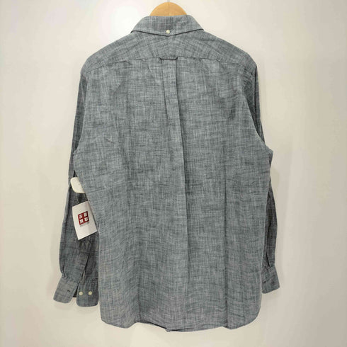 ジェイプレス J.PRESS RED LABEL ハート 刺繍 シャンブレー ボタンダウン L/S シャツ メンズ LL