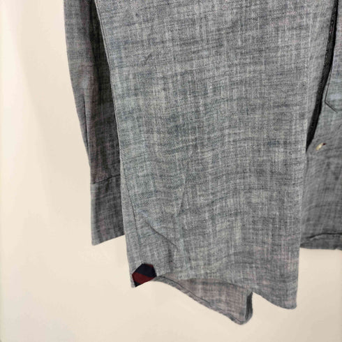 ジェイプレス J.PRESS RED LABEL ハート 刺繍 シャンブレー ボタンダウン L/S シャツ メンズ LL