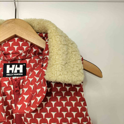 ヘリーハンセン HELLY HANSEN 総柄 襟 ボア ダウンベスト レディース JPN:L