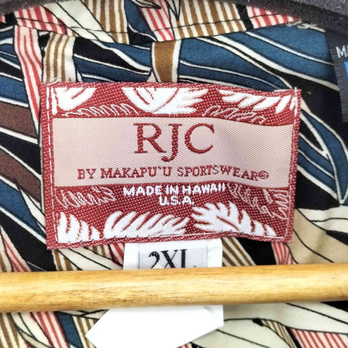RJC ハワイ製 ココナッツボタン アロハシャツ メンズ import:XXL