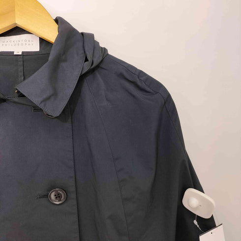 マッキントッシュフィロソフィー MACKINTOSH PHILOSOPHY フーデッド ダブルブレスト ポンチョ コート レディース JPN:38