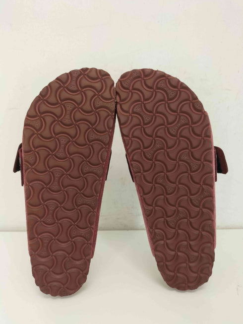 ビルケンシュトック BIRKENSTOCK kyoto maroon ベロアレザー ストラップサンダル レディース JPN:24.5