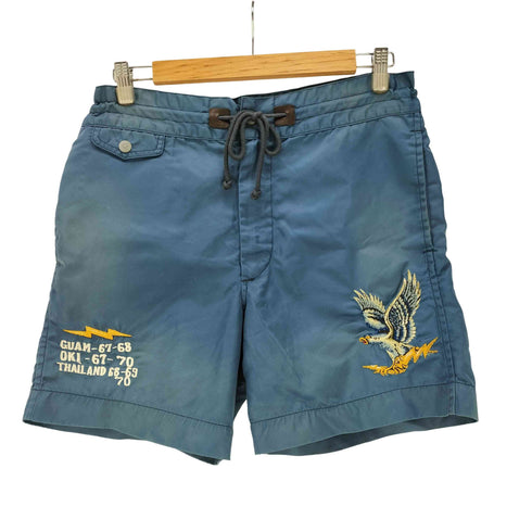 ダブルアールエルラルフローレン RRL RALPH LAUREN SOUVENIR EMBROIDERED SHORTS スーベニア エンブロイダリー 水陸両用 ショート パンツ ショーツ メンズ 31