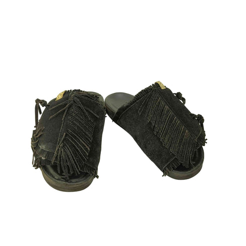 ビズビム VISVIM CHRISTO SHAMAN-FOLK シャーマン フォーク スウェード フリンジ サンダル メンズ M