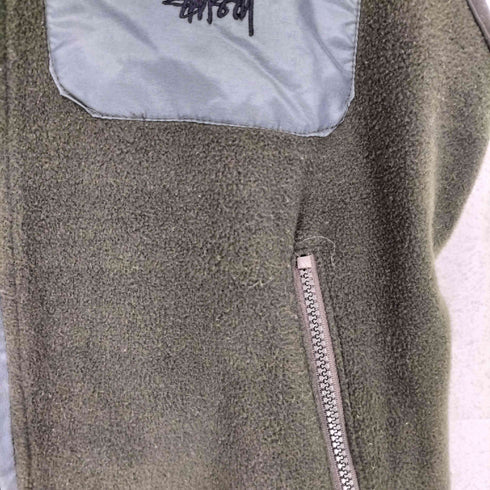 ステューシー Stussy 90s~00s OUTDOOR フーデットフリースベスト メンズ L
