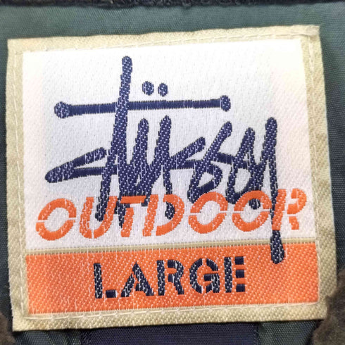 ステューシー Stussy 90s~00s OUTDOOR フーデットフリースベスト メンズ L