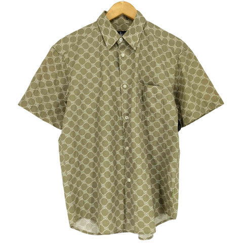 ステューシー Stussy 90s MADE IN USA OLD STUSSY モノグラム柄S/S シャツ メンズ S