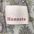 honnete コットン ペイズリー ギャザーブラウス レディース