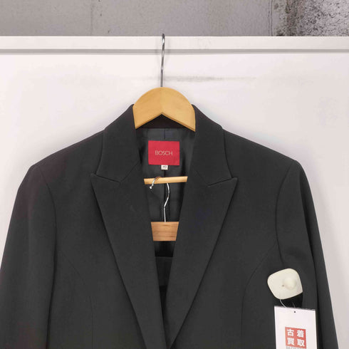 ボッシュ BOSCH トリアセテート ポリ 1B テーラード ジャケット スラックス パンツ スーツ セットアップ レディース 40