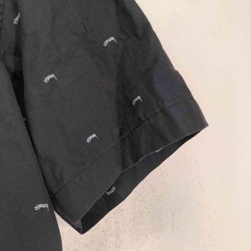 ステューシー Stussy MADE IN USA スモールロゴ総柄 S/S シャツ メンズ S
