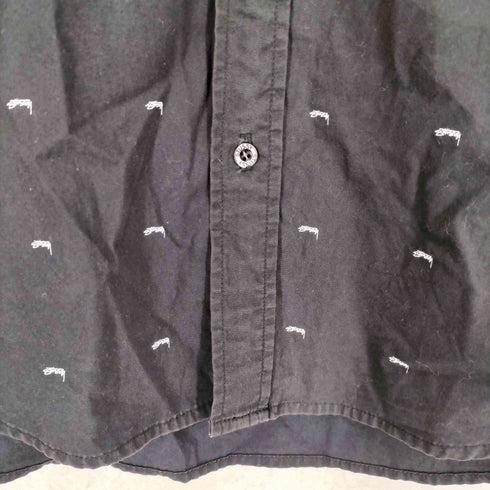ステューシー Stussy MADE IN USA スモールロゴ総柄 S/S シャツ メンズ S