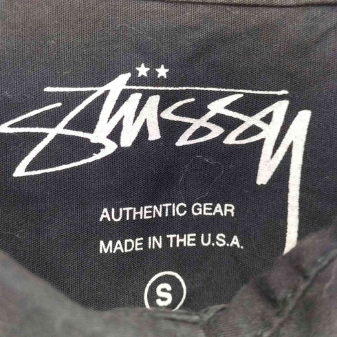 ステューシー Stussy MADE IN USA スモールロゴ総柄 S/S シャツ メンズ S
