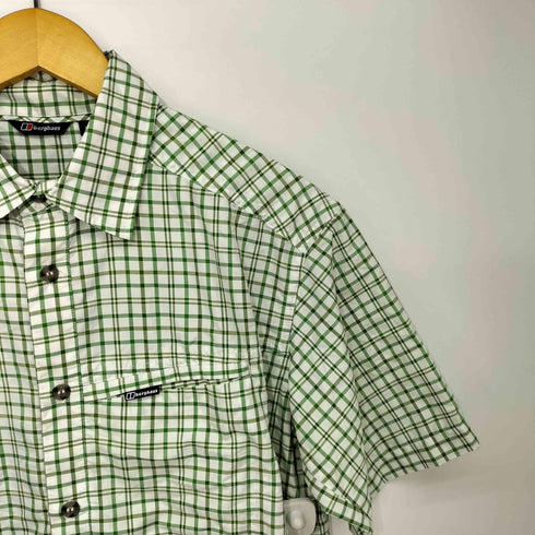 バーグハウス berghaus ナイロン チェック S/S シャツ メンズ import:L