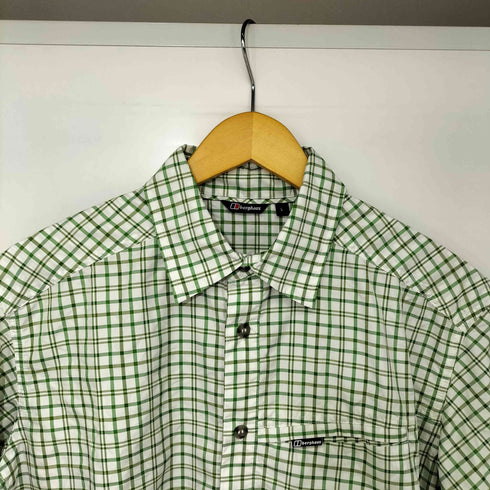 バーグハウス berghaus ナイロン チェック S/S シャツ メンズ import:L