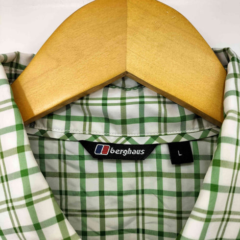 バーグハウス berghaus ナイロン チェック S/S シャツ メンズ import:L