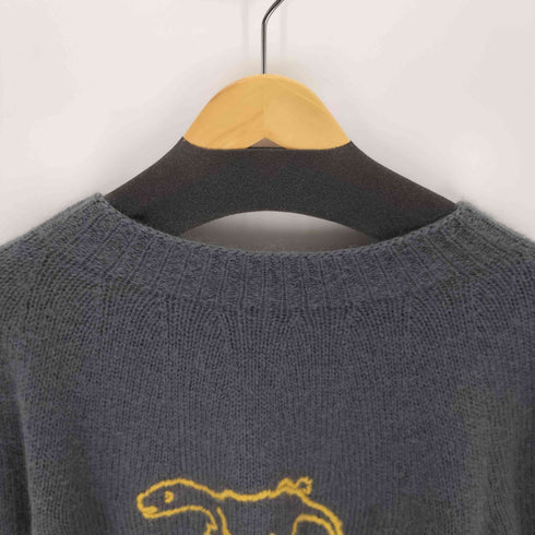 ジルサンダー JIL SANDER ゲッコ刺繍クルーネックニット メンズ 44