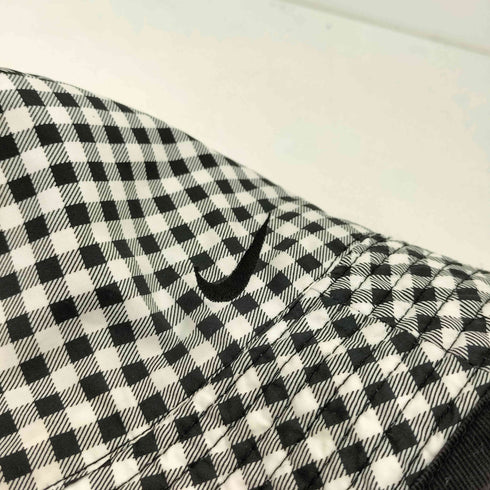 ナイキ NIKE スウッシュ刺繍 ギンガムチェック リバーシブル クラッシャーハット レディース