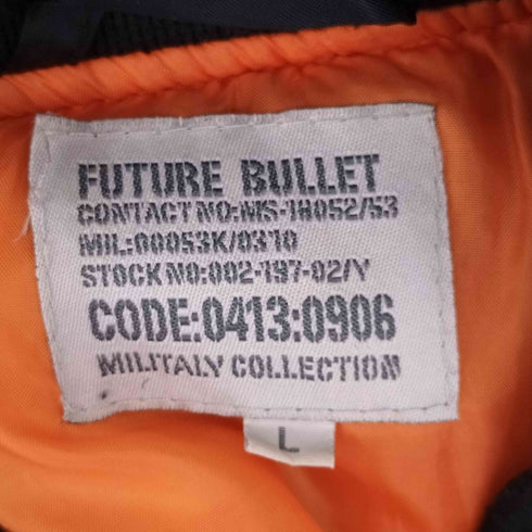 FUTURE BULLET ジップアップフライトジャケット メンズ JPN:L