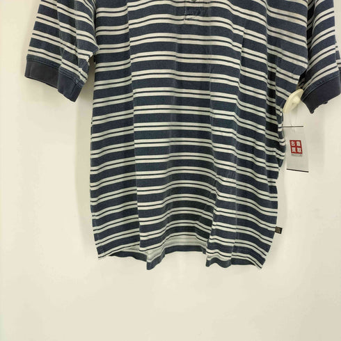 STRUCTURE 90-00S ボーダー S/S 鹿の子 ポロシャツ メンズ import:L