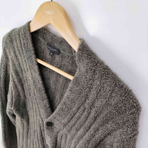 ポールスミスコレクション Paul Smith COLLECTION 日本製 ナイロン混 Vネック ウール カーディガン メンズ import:M