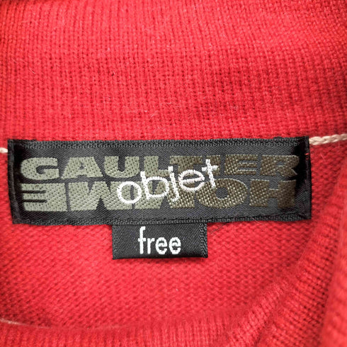 ゴルチエオムオブジェ GAULTIER HOMME objet cashmere&silk シルクカシミア タートルネックニット メンズ FREE
