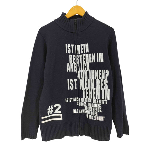 NATIONALITY NAME GROSBEC プリント ドライバーズ ニット カーディガン Y2K レディース 2