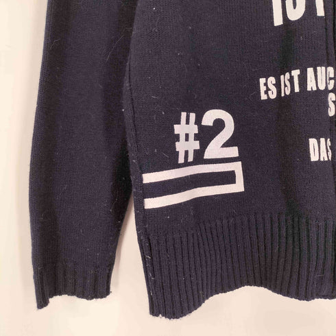 NATIONALITY NAME GROSBEC プリント ドライバーズ ニット カーディガン Y2K レディース 2