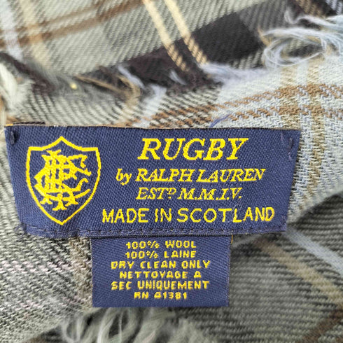 ラグビーラルフローレン Rugby Ralph Lauren ウールチェックマフラー メンズ