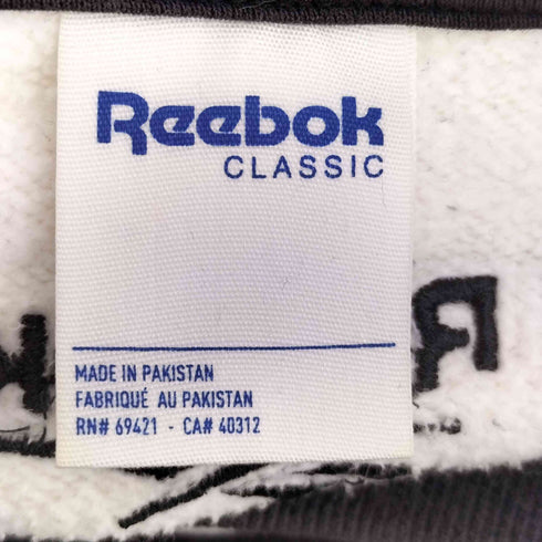 リーボック Reebok ロゴ刺繍 ツートン クルーネック スウェット メンズ 0