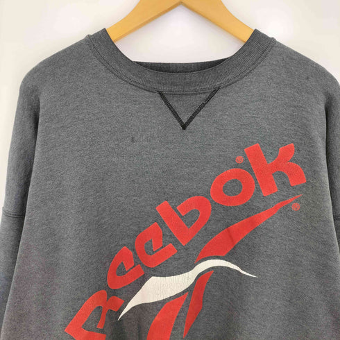 リーボック Reebok 90s フロントロゴプリント クルーネックスウェット メンズ