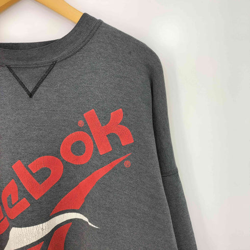 リーボック Reebok 90s フロントロゴプリント クルーネックスウェット メンズ