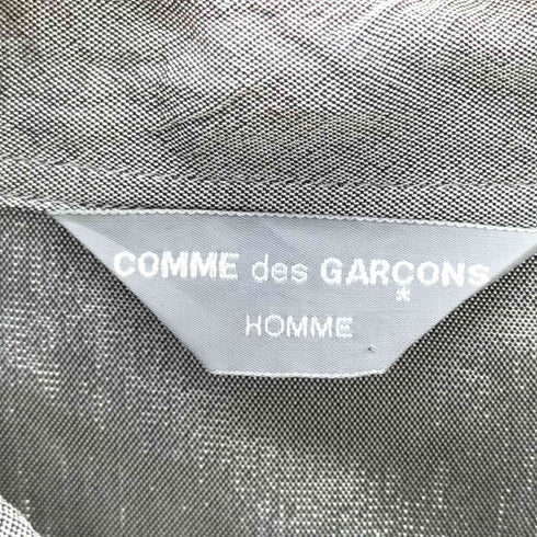 コムデギャルソンオム COMME des GARCONS HOMME 80S 田中オム AD表記なし シャイニー レーヨン シャツ メンズ