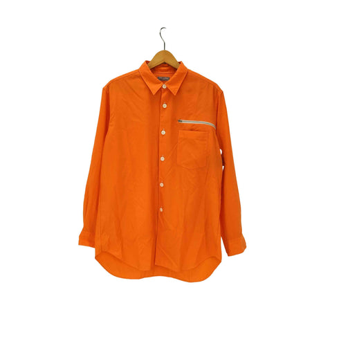 コムデギャルソンオム COMME des GARCONS HOMME 80-90S AD表記なし 田中オム ラバープリント加工 パッカブル ロゴ ナイロン L/S シャツ メンズ